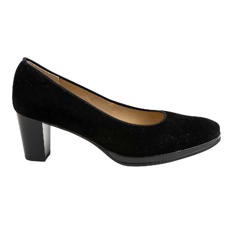 Affordable Suede Ankle Pumps for All-Day Wear--Ara Women's Ophelia Black Suede