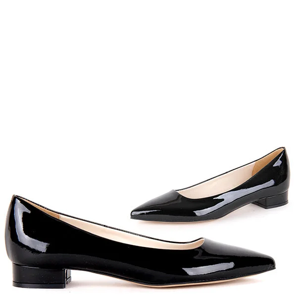 Versatile Heeled Sandals for Any Occasion---ARI- black patent