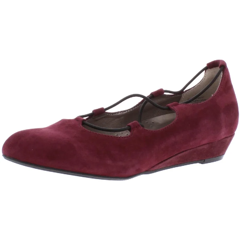 Stylish Slip-On Pumps for Quick Elegance---Array Womens Echo Cut-Out Slip On Wedge Heels