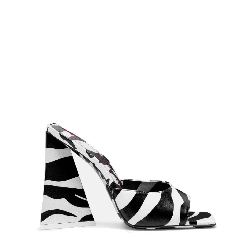 Versatile Dress Heels for Formal and Casual Wear---Devon 115, Zebra