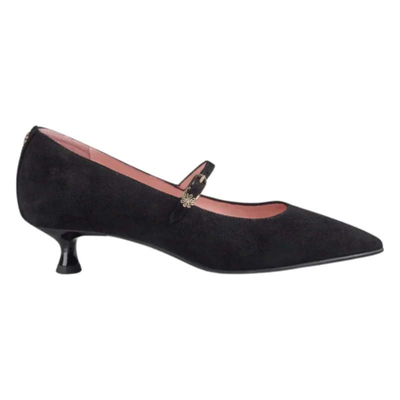 Affordable Suede Ankle Pumps for All-Day Wear--Ayelet By Naot Women's Rosalie Black Classic Suede