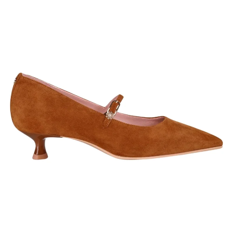 Affordable Suede Ankle Pumps for All-Day Wear--Ayelet By Naot Women's Rosalie Brown Suede