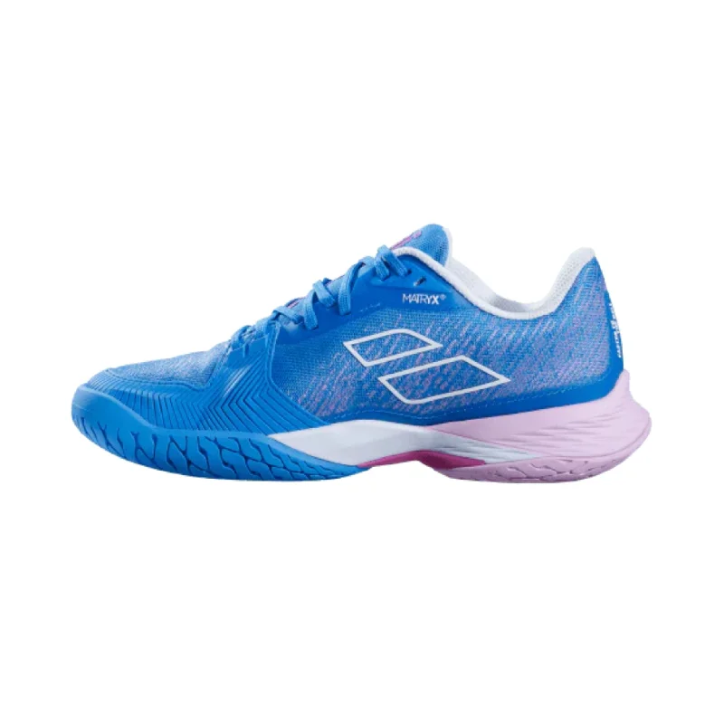 Versatile Heeled Sandals for Any Occasion---Babolat Jet Mach 3 All Court Women's Shoes [French Blue]