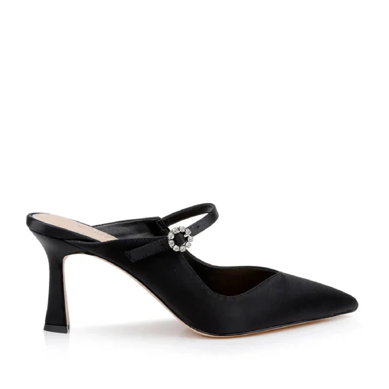 Badgley Mischka Women's Kaylin in Black---Fashionable Kitten Heels for Date Night