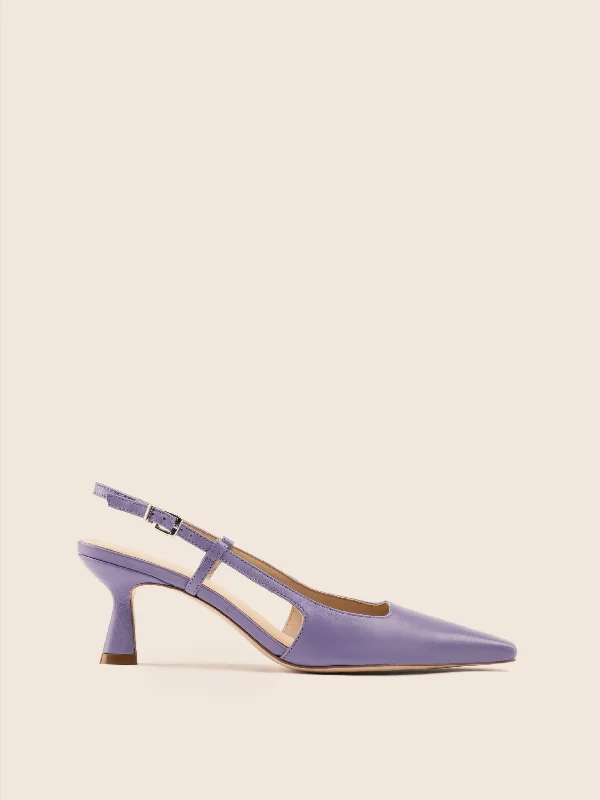 Bahia Violet Pump---Fashionable Kitten Heels for Date Night