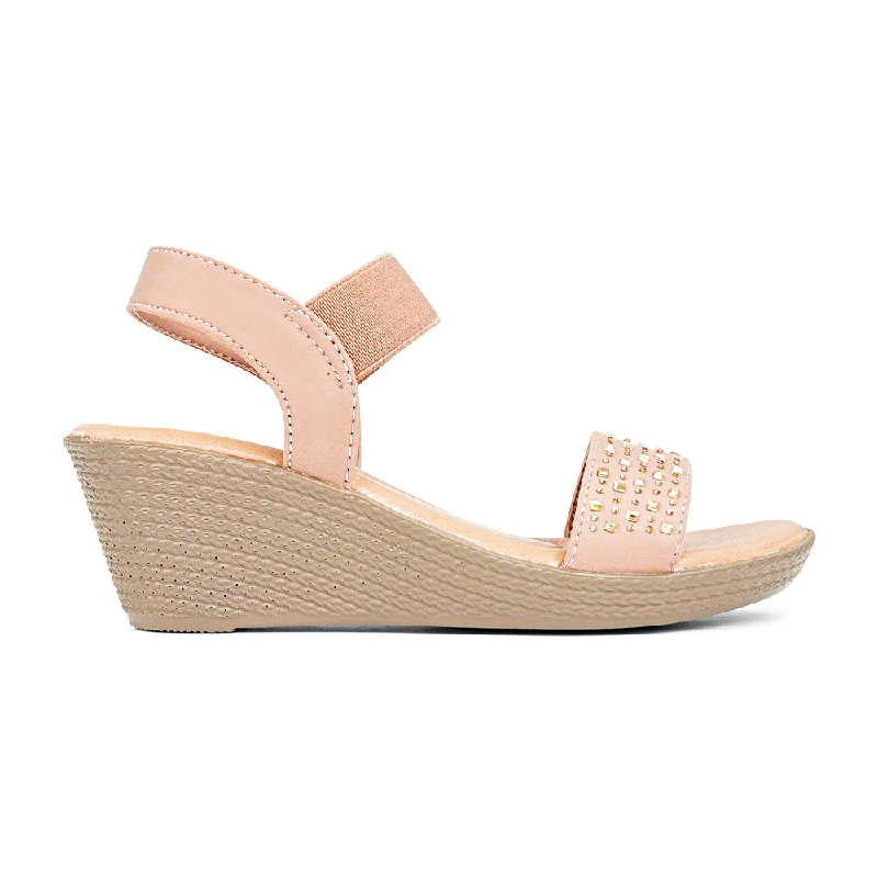 Versatile Heeled Sandals for Any Occasion---Bata VIOLET Wedge Heel with Belt