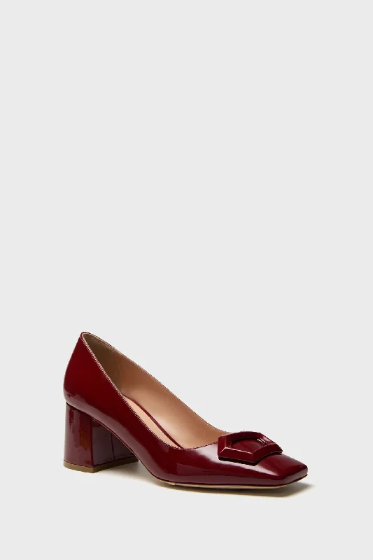 Stiletto Heel Pumps with Perfect Fit--Beetroot Naxos Heels-Fashionable & Classic