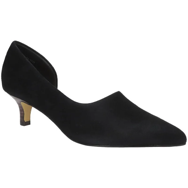 Affordable Suede Ankle Pumps for All-Day Wear--Bella Vita Womens Quilla Suede Pointed Toe Dress Heels