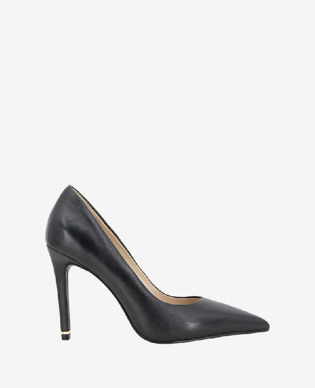 Bentley 100mm Leather Heel---Comfortable Leather Pumps for Office and Everyday Wear