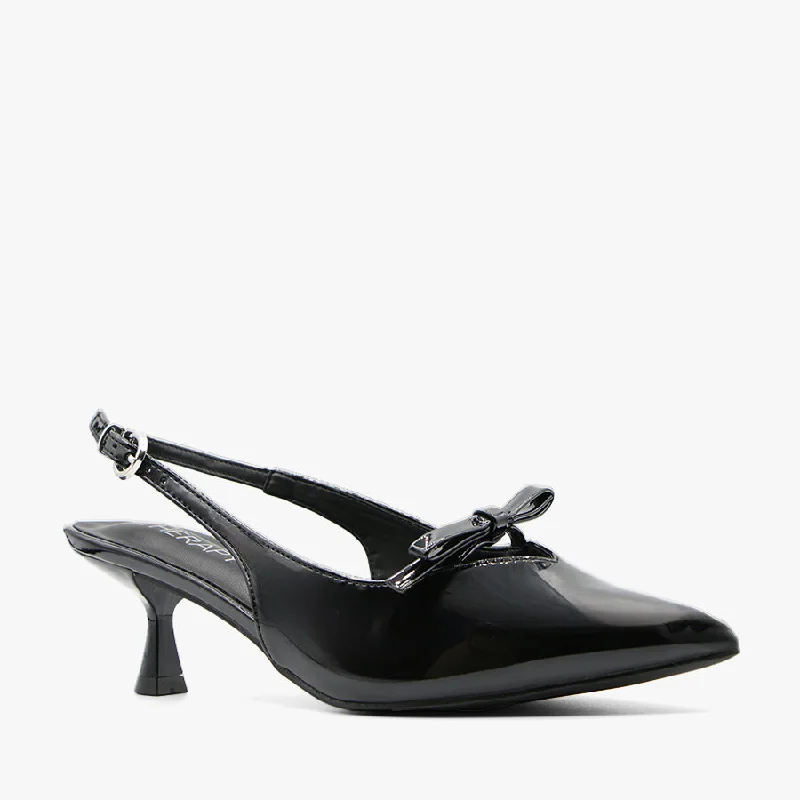 Versatile Heeled Sandals for Any Occasion---BEVERLY BLACK PATENT