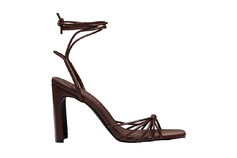 Versatile Heeled Sandals for Any Occasion---BEXLEY CHOCOLATE