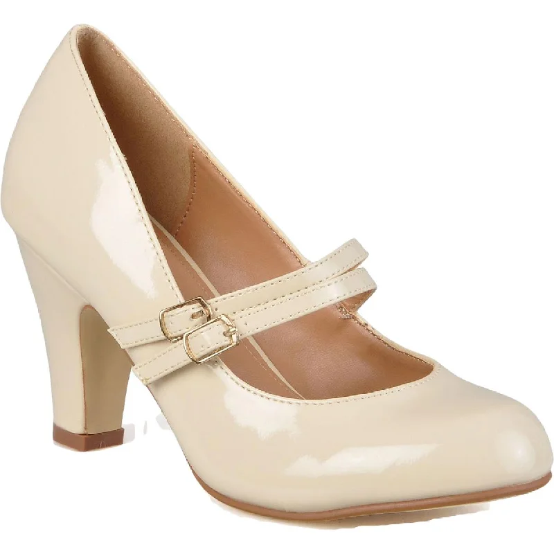 Sleek and Shiny Patent Pump Heels for a Polished Look--Wendy Womens Patent Round Toe Pumps