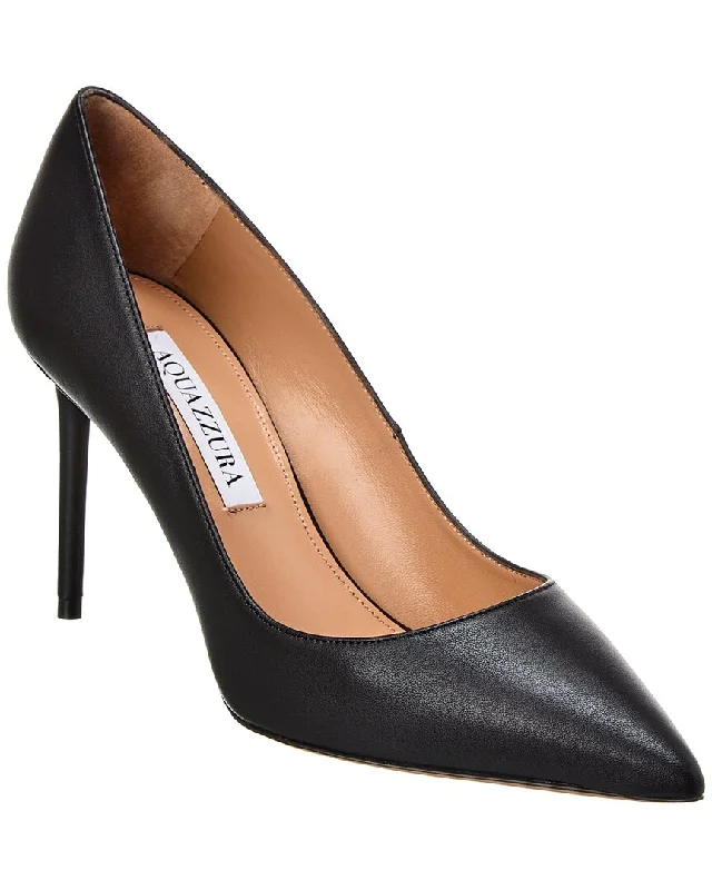 Aquazzura Purist 85 Leather Pump---Comfortable Leather Pumps for Office and Everyday Wear