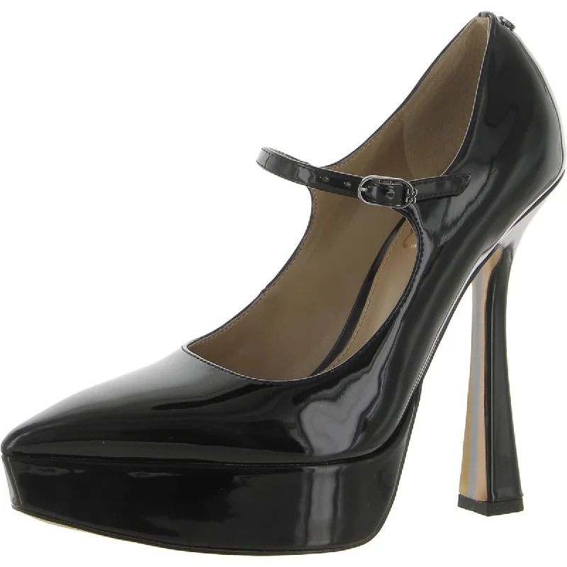 Sleek and Shiny Patent Pump Heels for a Polished Look--Arie Womens Patent Pointed Toe Platform Heels