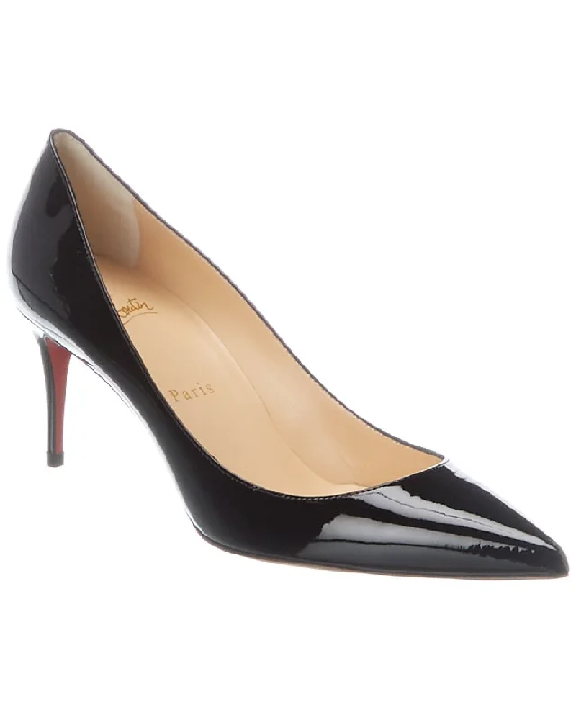 Sleek and Shiny Patent Pump Heels for a Polished Look--Christian Louboutin Kate 70 Patent Pump