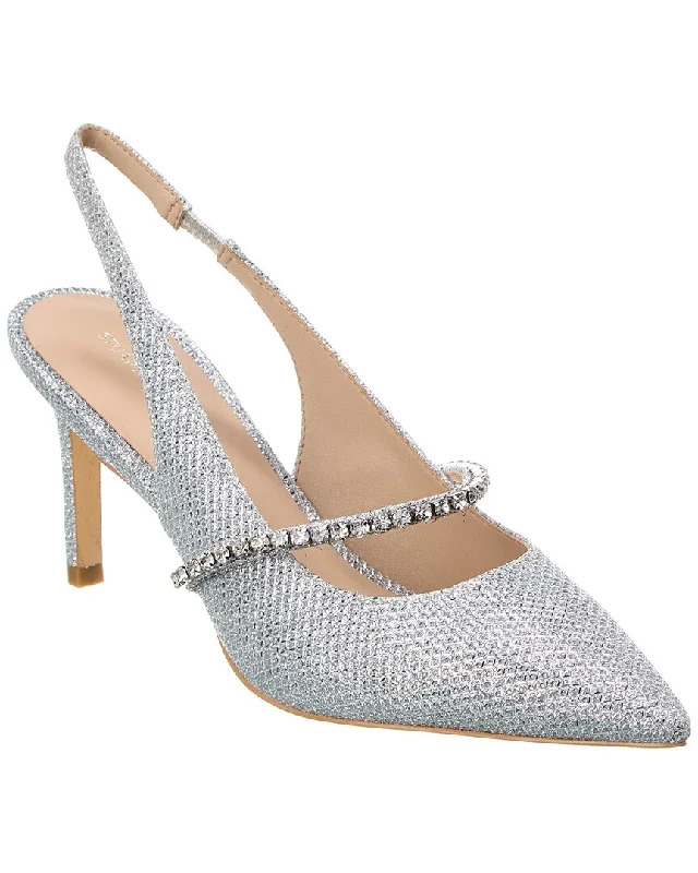 Affordable Rhinestone Pumps for a Dazzling Look---Stuart Weitzman Crystalline 75 Mesh Slingback Pump