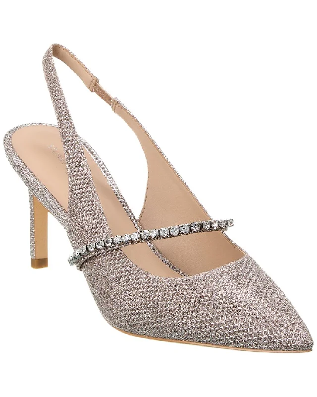 Affordable Rhinestone Pumps for a Dazzling Look---Stuart Weitzman Crystalline 75 Mesh Slingback Pump