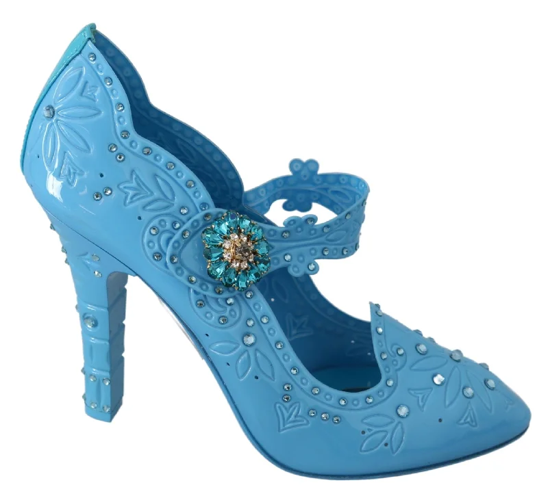 Affordable Rhinestone Pumps for a Dazzling Look---Dolce & Gabbana Enchanting Crystal Cinderella Women's Pumps