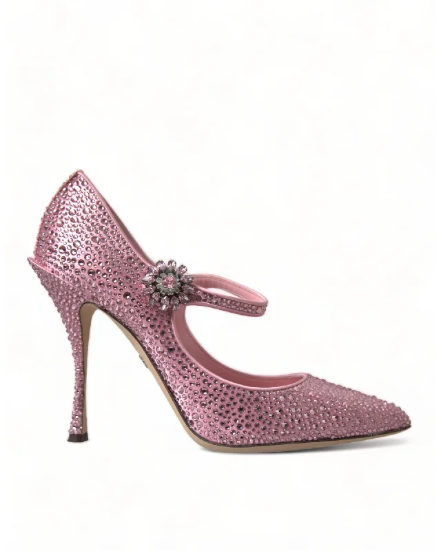 Dolce & Gabbana Crystal Embellished  Heels---Chic Embellished Pumps for a Glamorous Look