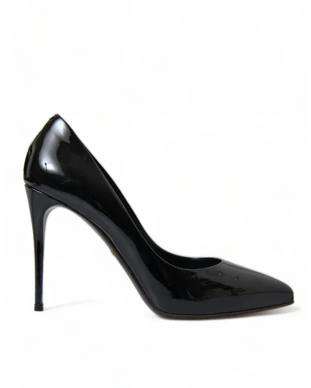 Sleek and Shiny Patent Pump Heels for a Polished Look--Dolce & Gabbana Patent Leather Stiletto Pumps