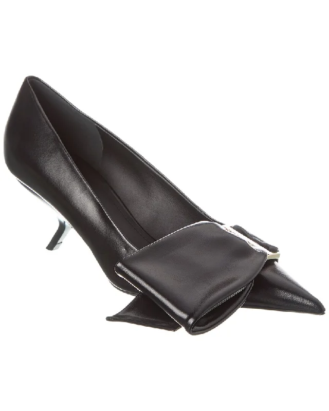 Ferragamo Erica 55 Leather Pump---Comfortable Leather Pumps for Office and Everyday Wear