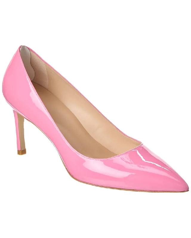 Sleek and Shiny Patent Pump Heels for a Polished Look--Stuart Weitzman Leigh 75 Patent Pump