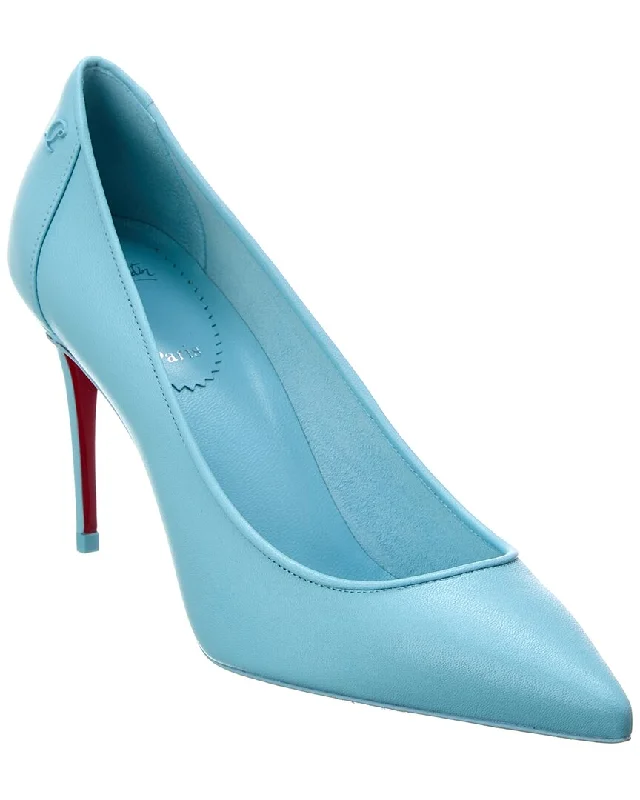 Christian Louboutin Sporty Kate 85 Leather Pump---Comfortable Leather Pumps for Office and Everyday Wear