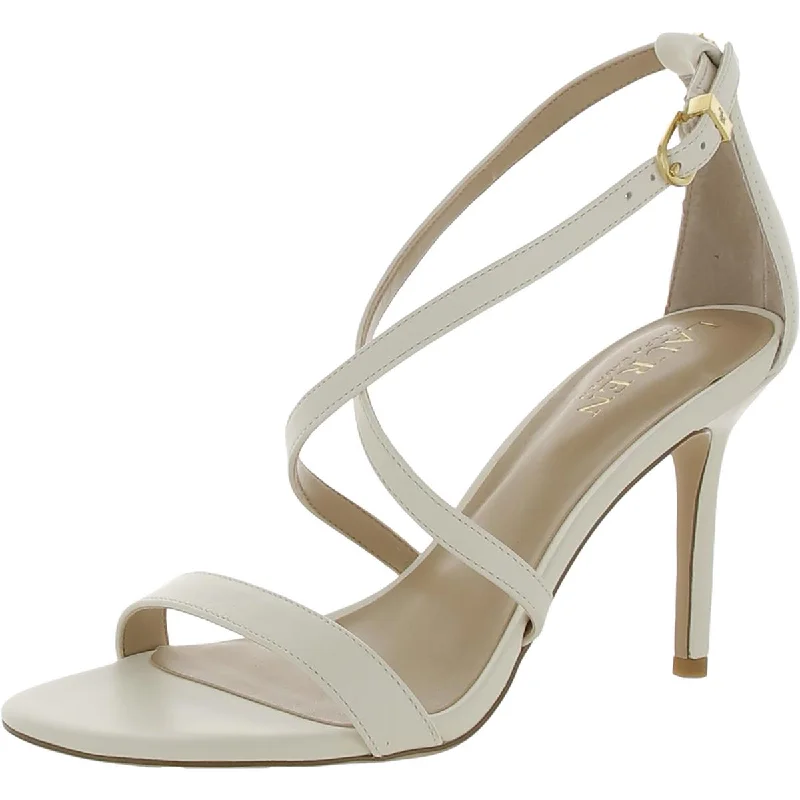 Gabriele Womens Leather Criss-Cross Pumps---Comfortable Leather Pumps for Office and Everyday Wear