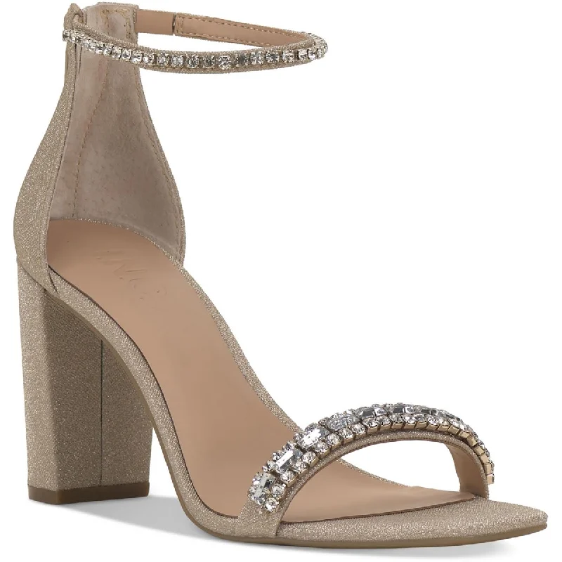 Stylish Open Toe Heels for Summer--Lana Womens Embellished Open Toe Heels