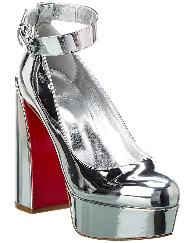 Sleek and Shiny Patent Pump Heels for a Polished Look--Christian Louboutin Movida Sabina 130 Patent Platform Pump