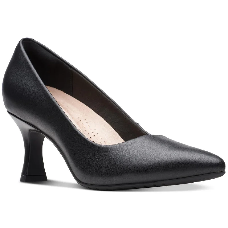 Kataleyna Gem Womens Leather Slip-On Pumps---Comfortable Leather Pumps for Office and Everyday Wear