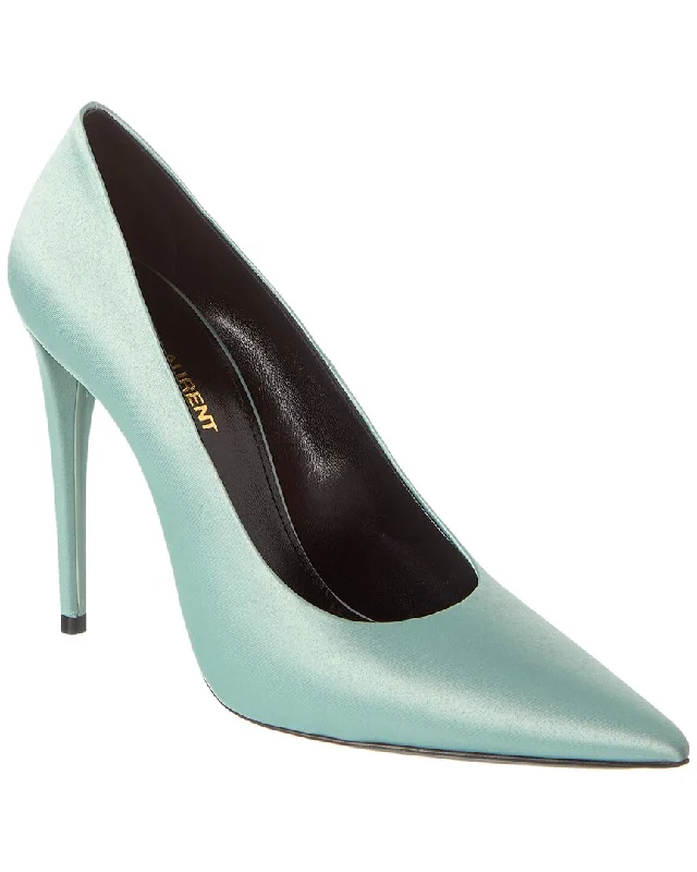 Saint Laurent Monceau 110 Satin PumpAffordable Satin Heels with a Luxe Touch