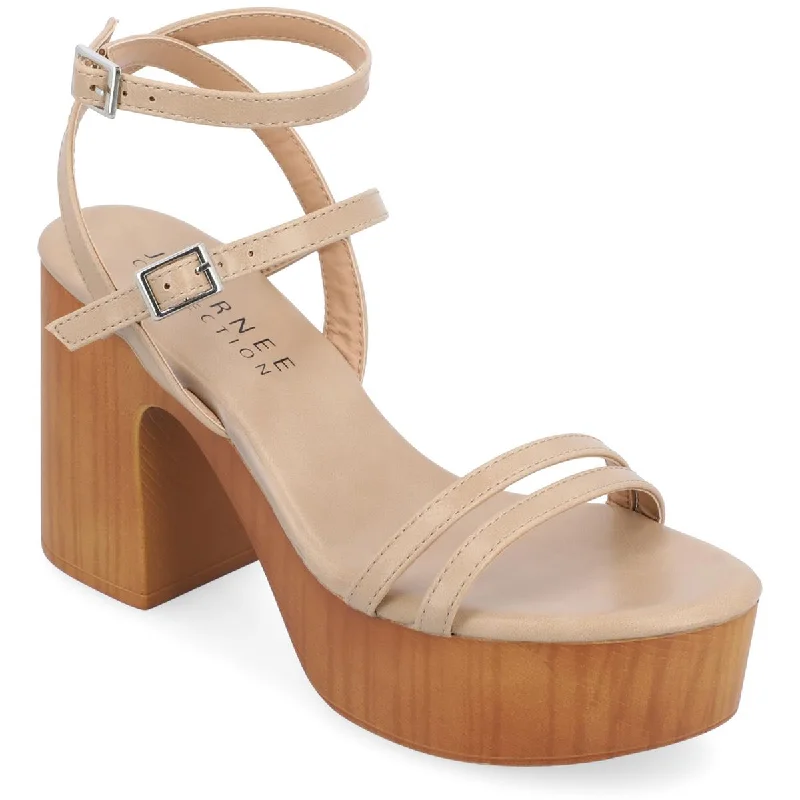 Stylish Open Toe Heels for Summer--EMERYNN Womens Strappy Open Toe Block Heels