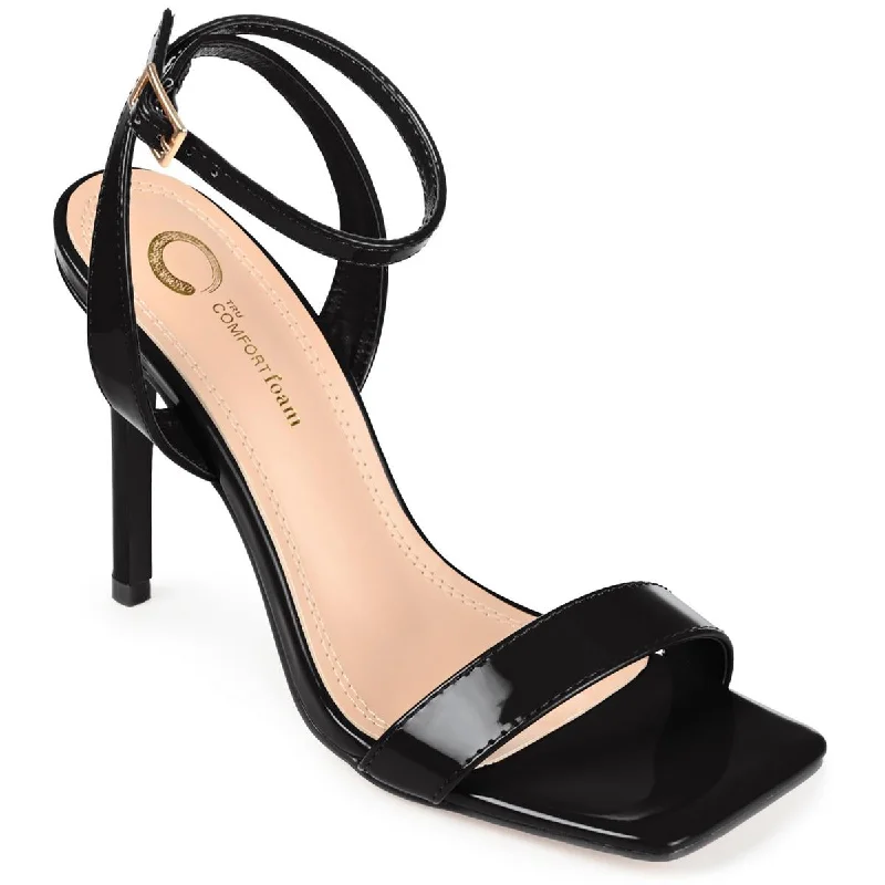 Sleek and Shiny Patent Pump Heels for a Polished Look--Dorian Womens Patent Open Toe Pumps