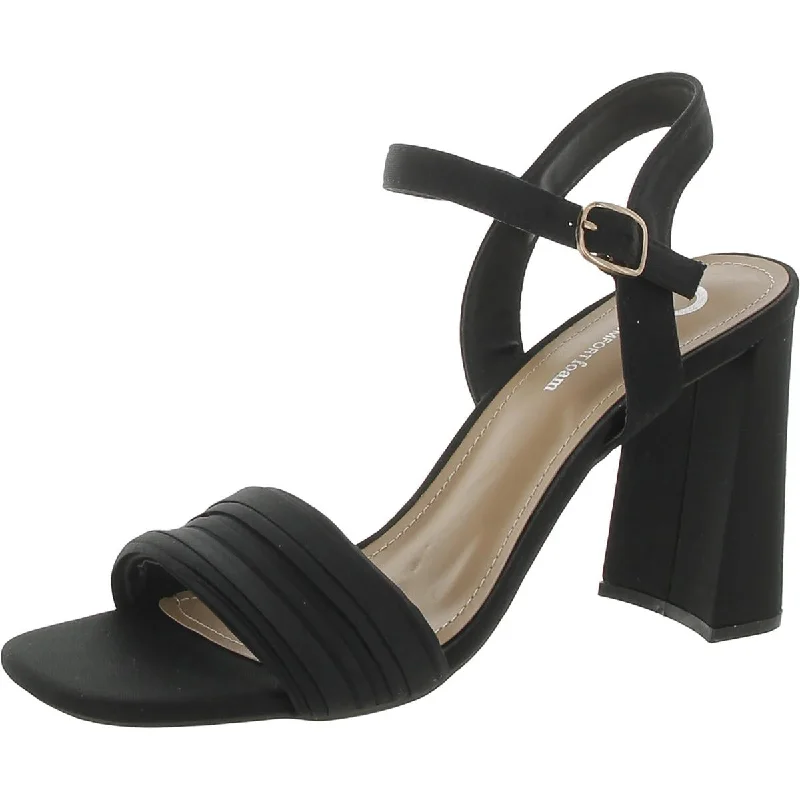 Womens Square Toe Ankle Strap Block Heels---Durable Square Toe Block Heels for Everyday Use