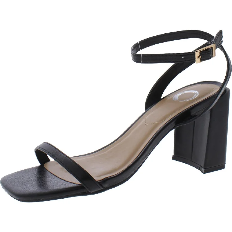 Womens Faux Leather Heels---Comfortable Leather Pumps for Office and Everyday Wear