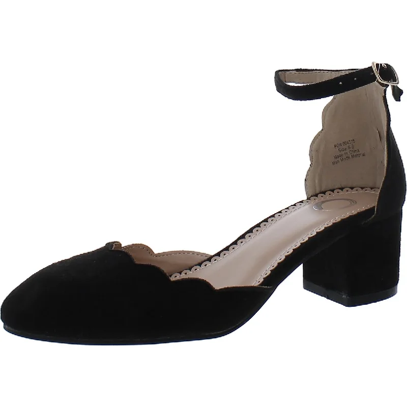 Affordable Suede Ankle Pumps for All-Day Wear--Womens Faux Suede Pumps