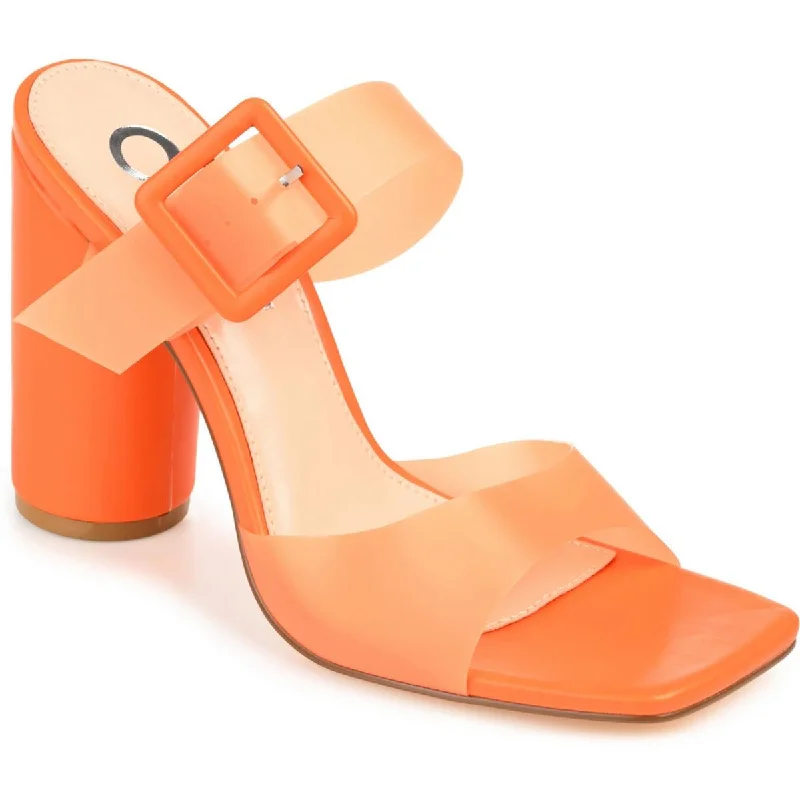 Versatile Heeled Sandals for Any Occasion---Luca Womens Buckle Manmade Heels