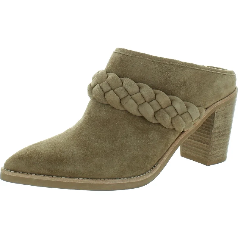 Affordable Suede Ankle Pumps for All-Day Wear--Womens Suede Block Heel Pumps