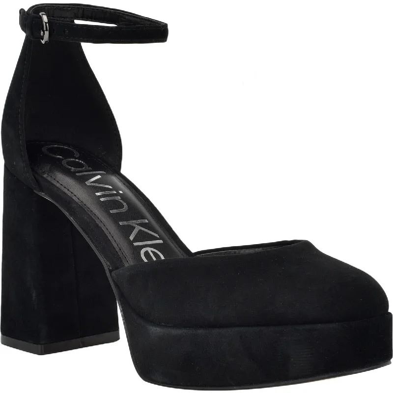 Affordable Suede Ankle Pumps for All-Day Wear--Sabin 2 Womens Suede Platform Heels