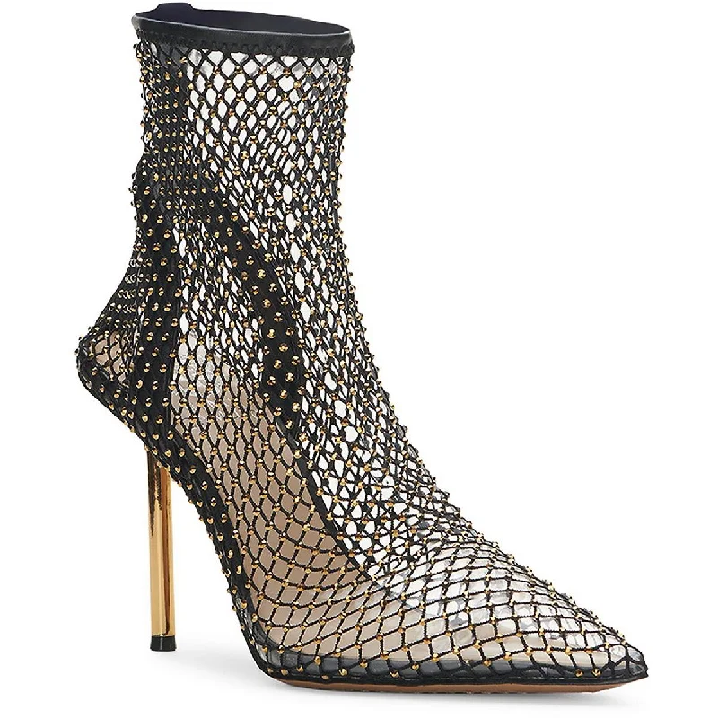 Kiskia Womens Leather Fishnet Pumps---Comfortable Leather Pumps for Office and Everyday Wear