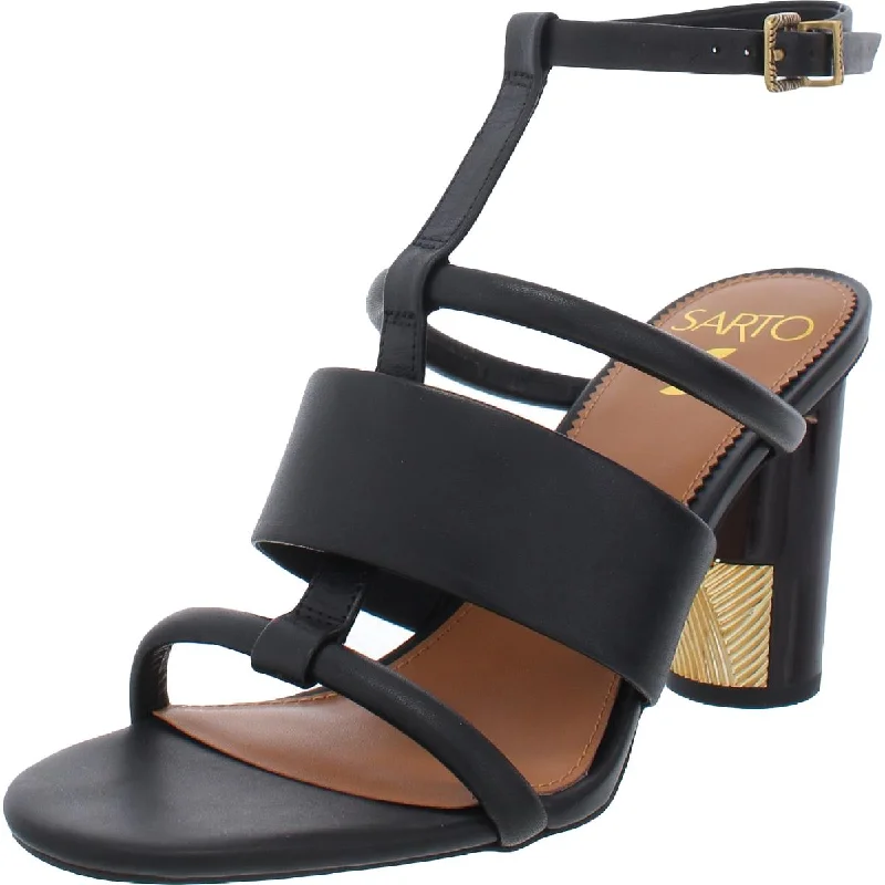 Stylish Ankle Strap Heels for Women--Ollie Glad Womens Leather Ankle Strap Heels