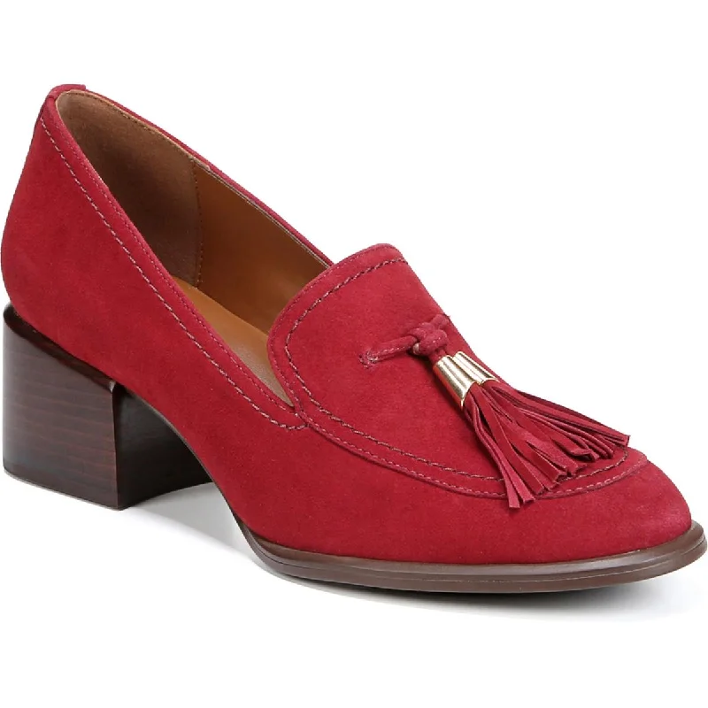 Affordable Suede Ankle Pumps for All-Day Wear--Trixie Womens Suede Slip On Loafer Heels