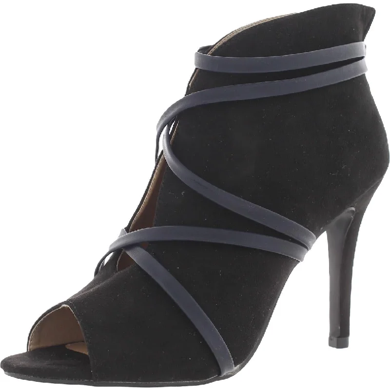 Affordable Suede Ankle Pumps for All-Day Wear--Samara Womens Faux Suede Dressy Heels