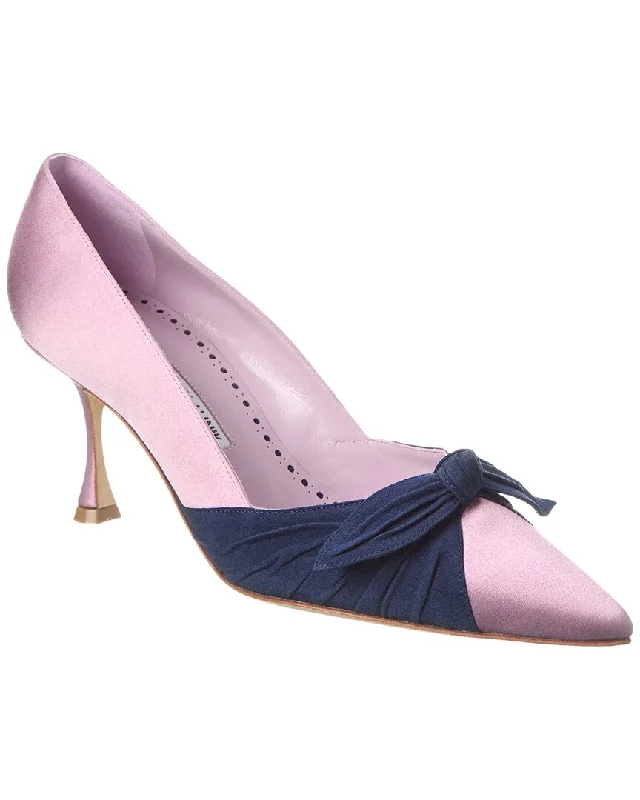 Manolo Blahnik Terka 70 Satin PumpAffordable Satin Heels with a Luxe Touch