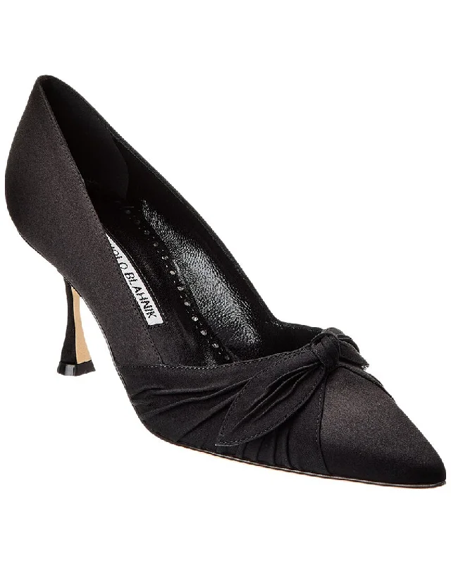 Manolo Blahnik Terka 70 Satin PumpAffordable Satin Heels with a Luxe Touch