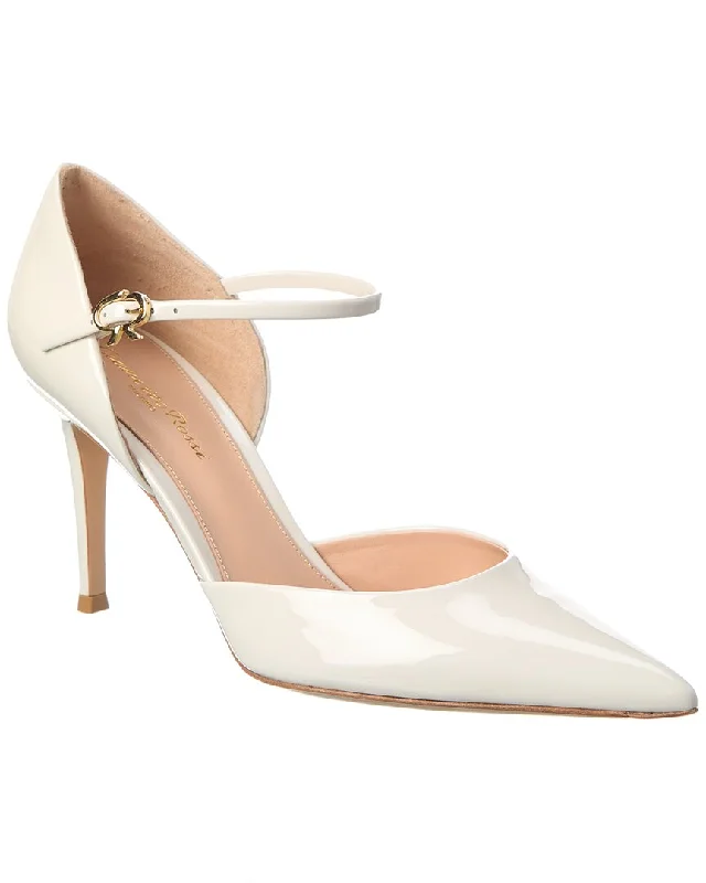 Sleek and Shiny Patent Pump Heels for a Polished Look--Gianvito Rossi 85 Patent Slingback Pump