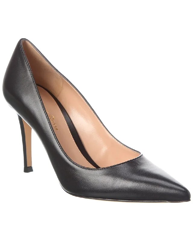 Gianvito Rossi Gianvito 85 Leather Pump---Comfortable Leather Pumps for Office and Everyday Wear