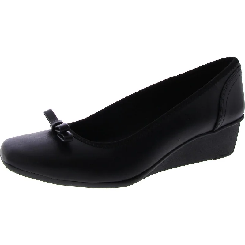 Stylish Slip-On Pumps for Quick Elegance---Wales Womens Faux Leather Slip On Pumps