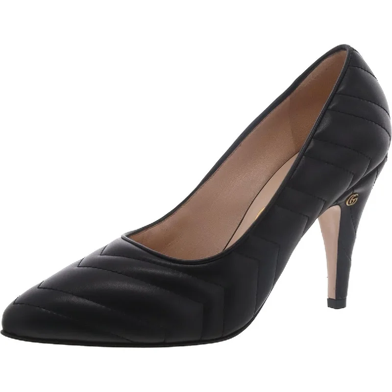 Stiletto Heel Pumps with Perfect Fit--Charlotte Womens Textured Pointed Toe Pumps-Fashionable & Classic